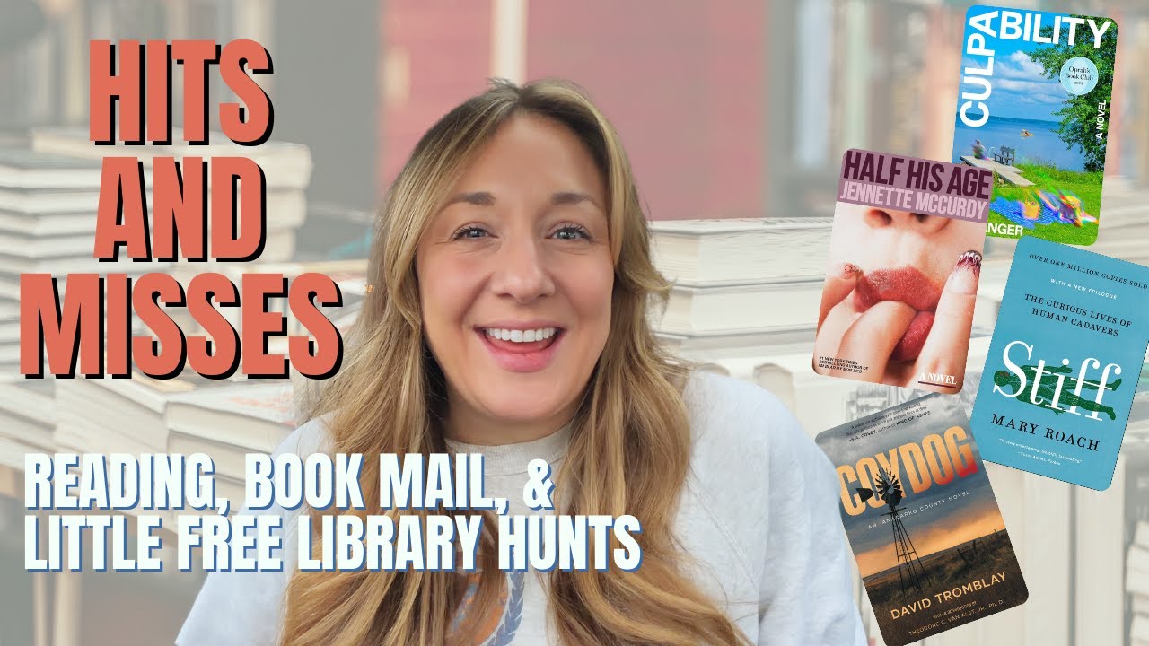 I Finished 5 Books! | Reading Vlog, Book Mail, Library Haul, & Little Free Libraries