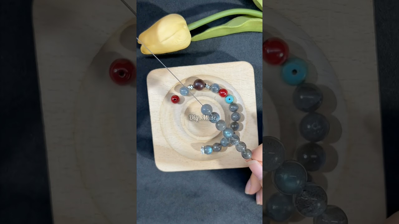 🌙 Labradorite Bracelet | Handmade Crystal Jewelry for Energy & Style #handmade #diy #crystals #asmr
