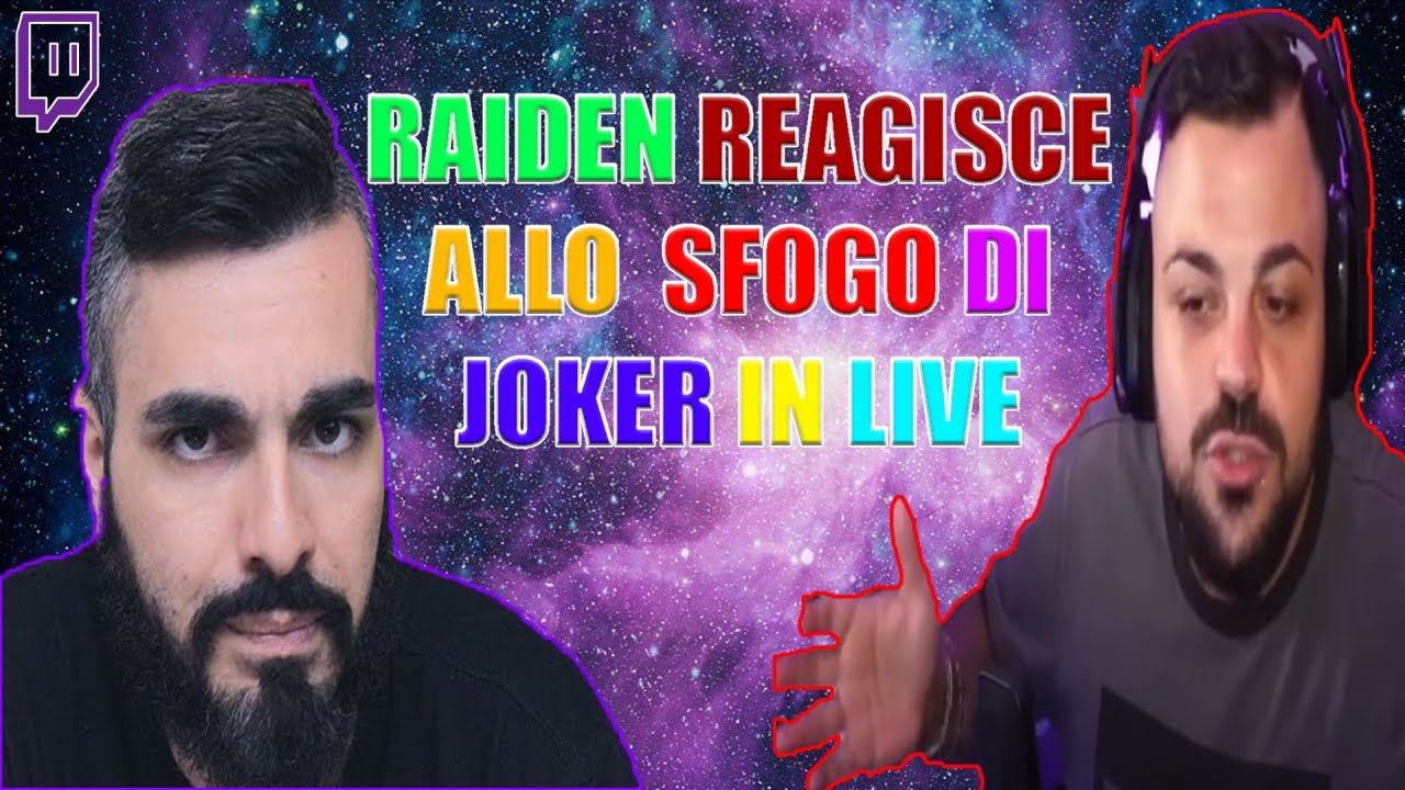 RAIDEN REAGISCE ALLO SFOGO DI JOKER IN LIVE - reaction