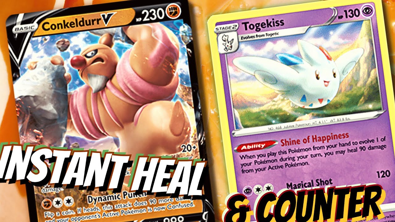 Conkeldurr V Deck Profile. 🏗️💪 W/ Togekiss & Breloom V. PTCG Online Gameplay. Pokemon GO