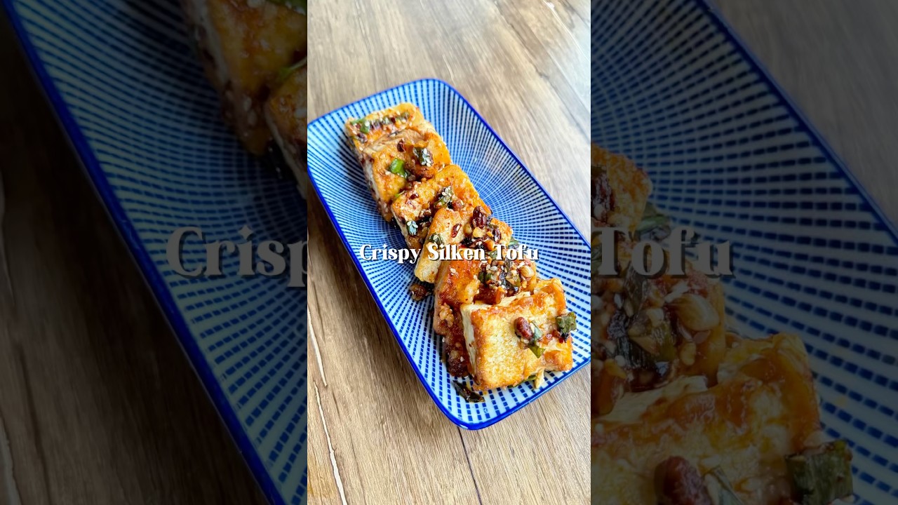 Хрустящий шелковистый тофу 