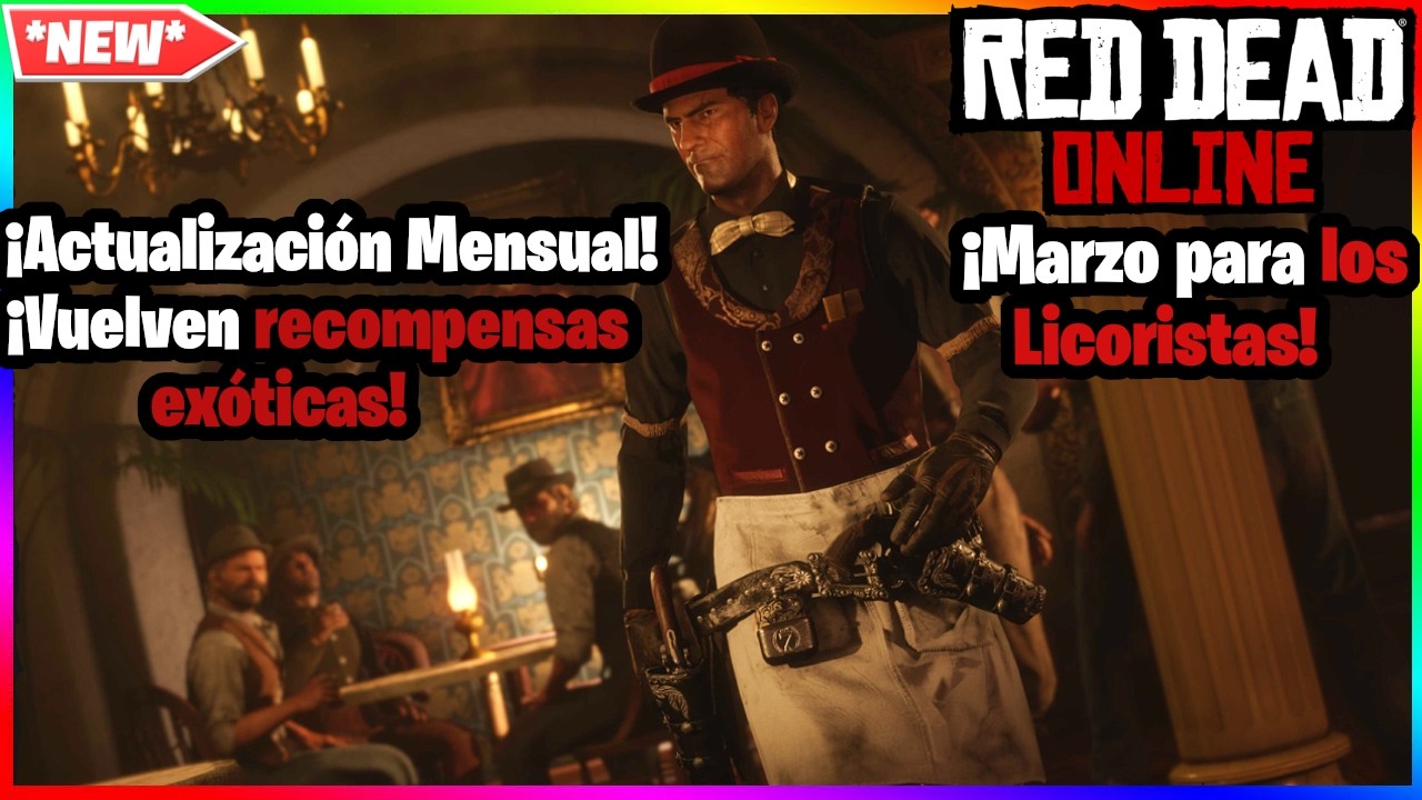 NUEVA Actualización Mensual ¡Marzo de Licoristas! ¡Más regalos de pases pasados! Red Dead Online