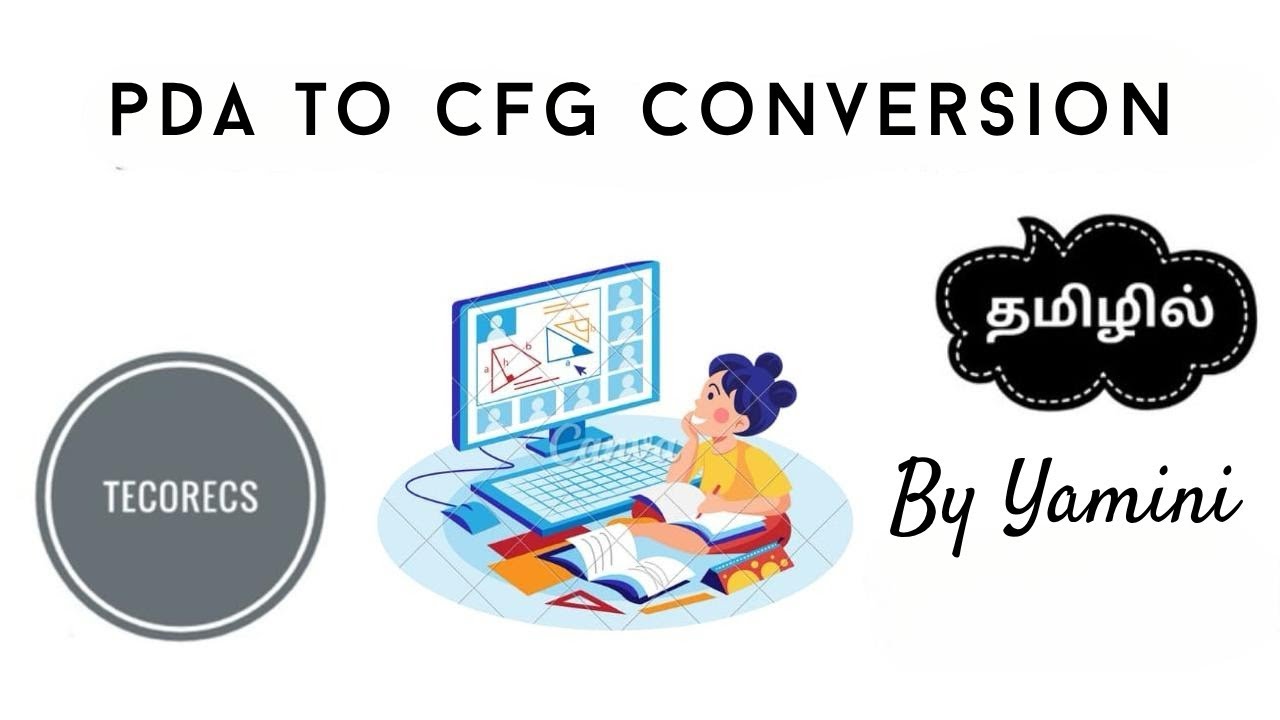 PDA to CFG Conversion with Example | TeCoreCS | Tamil 