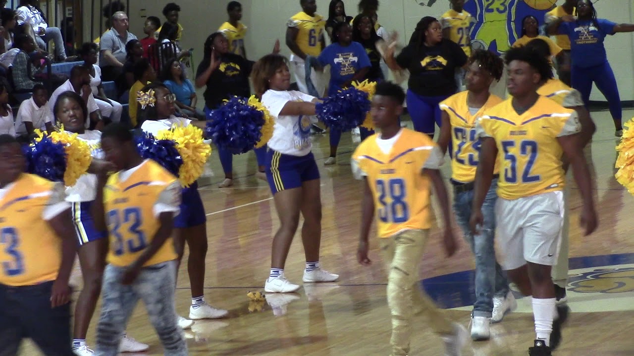 Carroll High School Pep Rally - 9-1-17 - Football Team Enters!