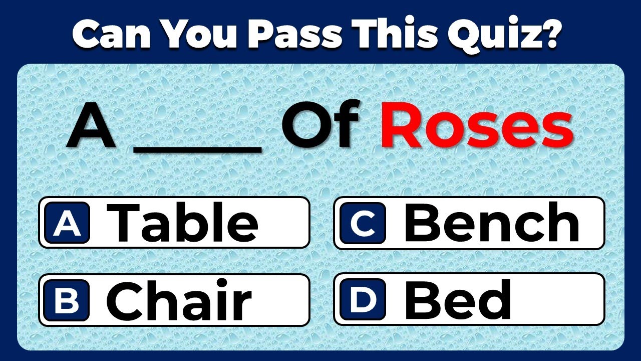 English Idiomatic Quiz: CAN YOU SCORE 20/20?   #15