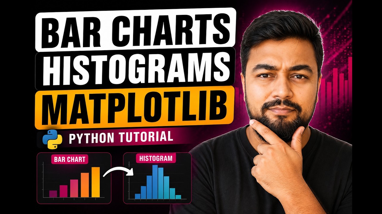 How to create Bar chart and Histogram | Matplotlib | Python