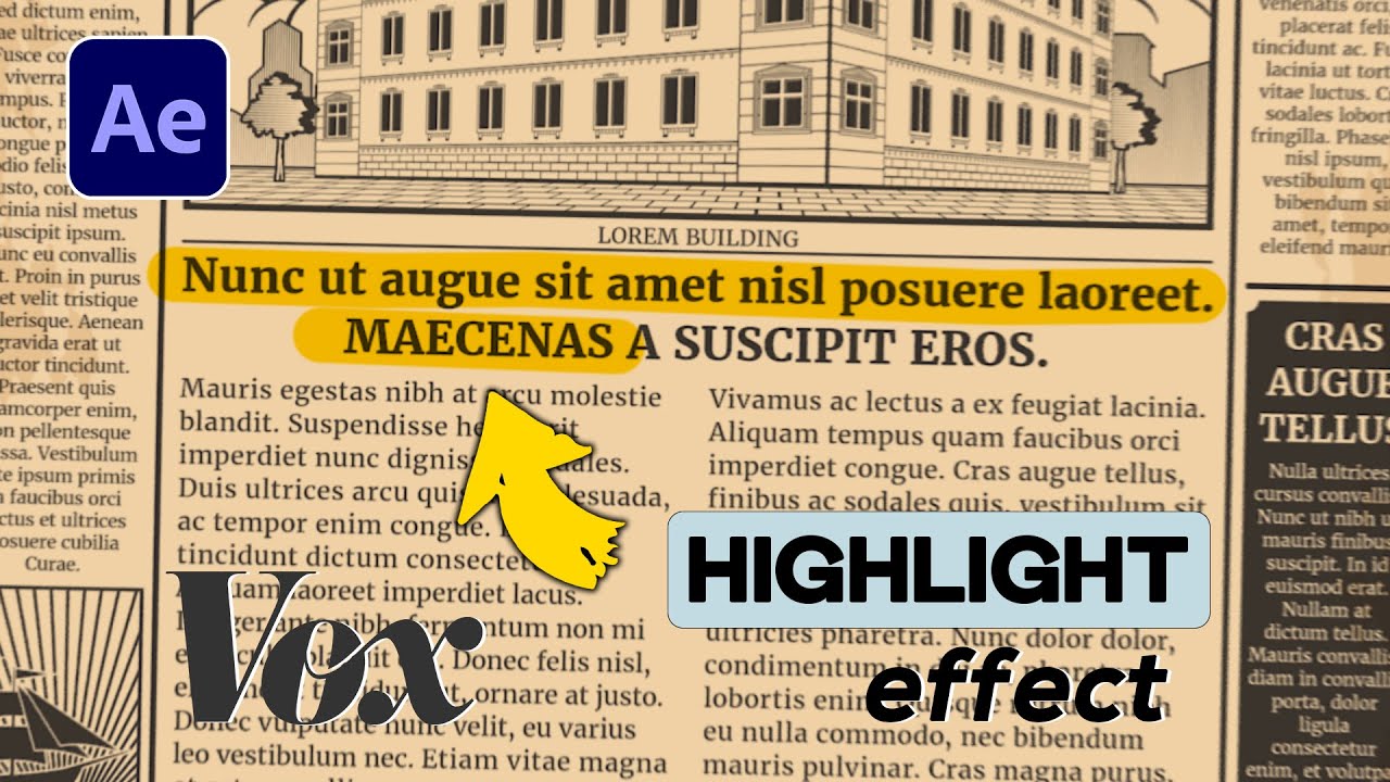 How to Create Vox style Text Highlight Effect |  After Effects 2023 | Easy Tutorial