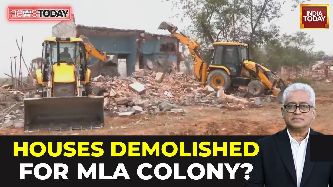 Bulldozer Drive Demolishes Over 90 Homes For Proposed MLA Housing Colony In Chhattisgarh