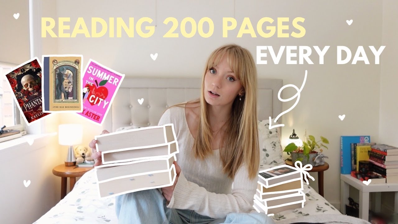 reading *at least* 200 pages a day for a week 📖
