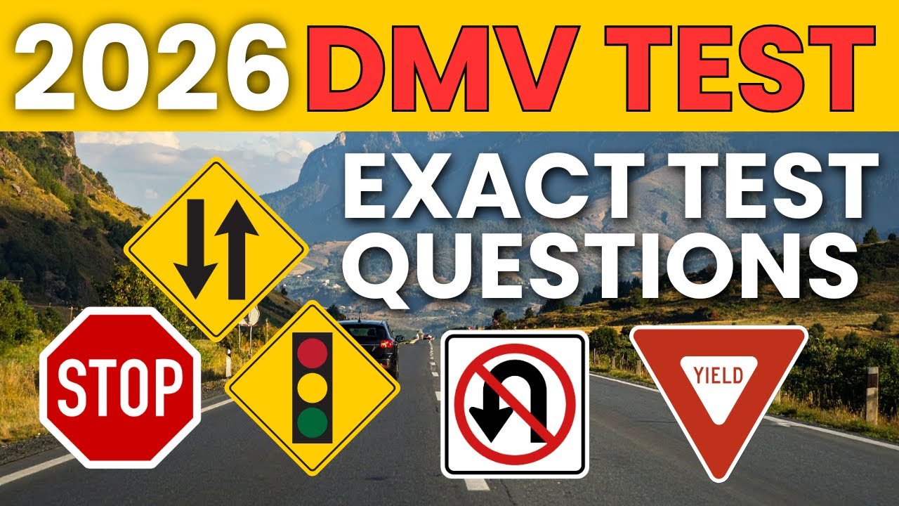DMV Test 2026 – REAL Questions They’re Using Right Now