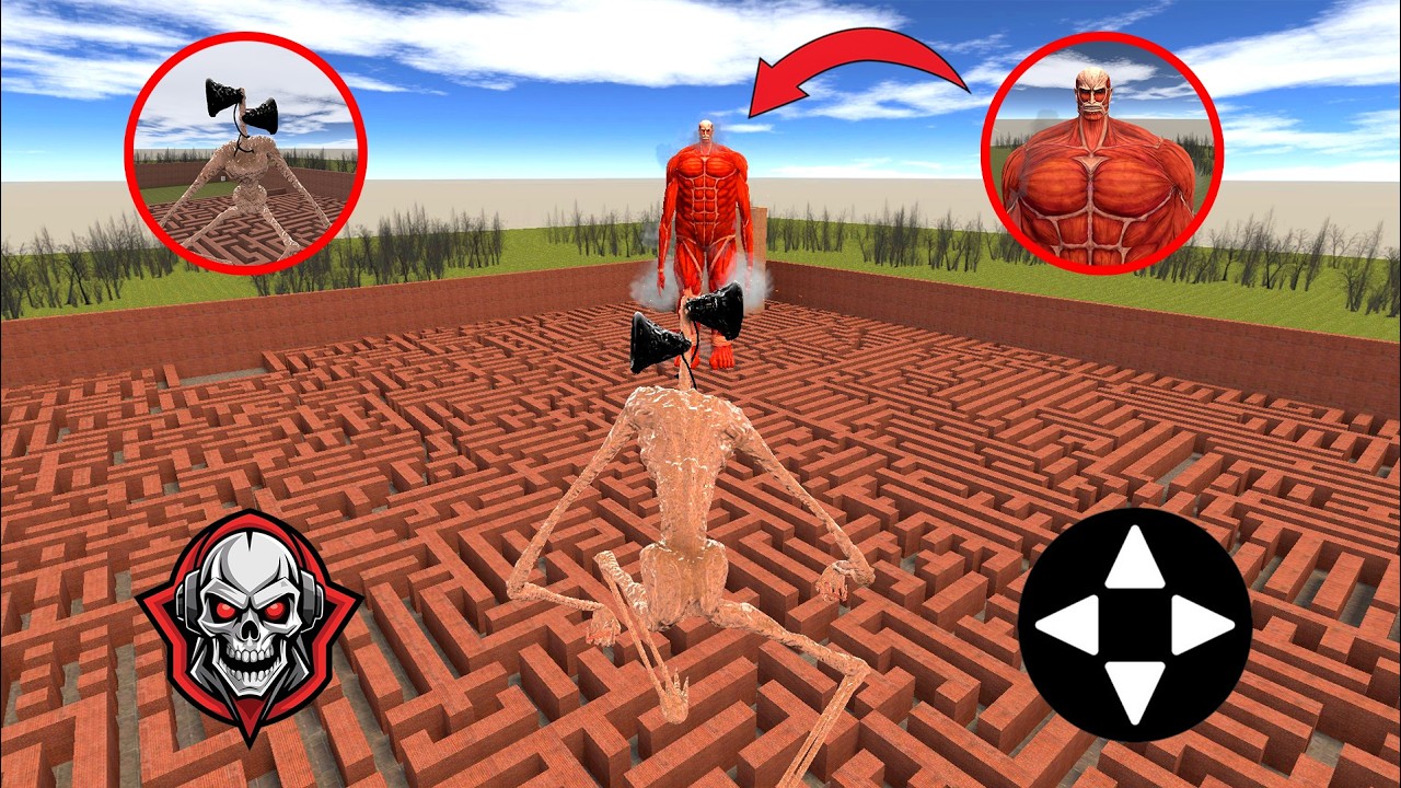 I Became SIREN HEAD vs GIANT TITAN – Ultimate Battle in Garry’s Mod!! 😱
