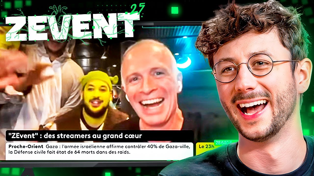 Il s'est incrust&eacute; en direct &agrave; la t&eacute;l&eacute;... - React clips ZEVENT 2025 #01