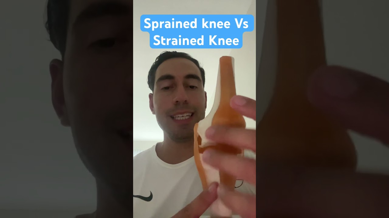 Sprained Knee Vs Strained Knee (differences) #shorts #kneepain