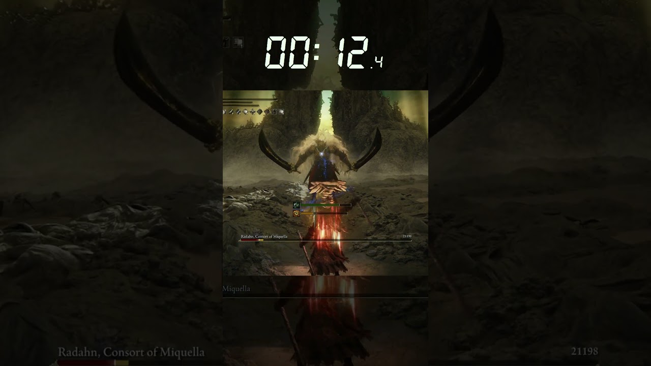 13 Seconds Final Boss Kill, No Hit SOLO, Night Comet Build, Promised Consort Radahn - Elden Ring DLC