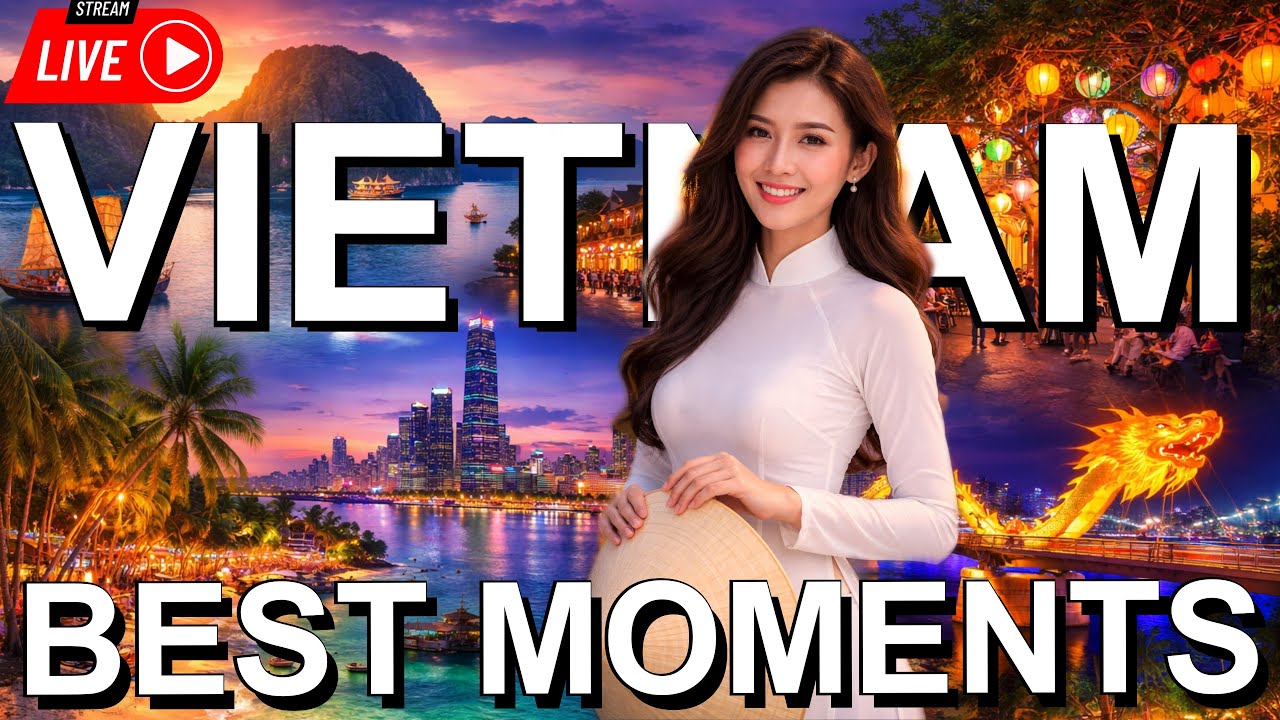 Vietnam Highlights LIVE 🇻🇳 Best City Intro Scenes & Travel Moments (4K)