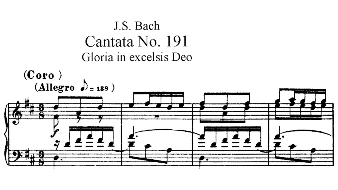Gloria in excelsis Deo (BWV 191 - J.S Bach) Vocal score