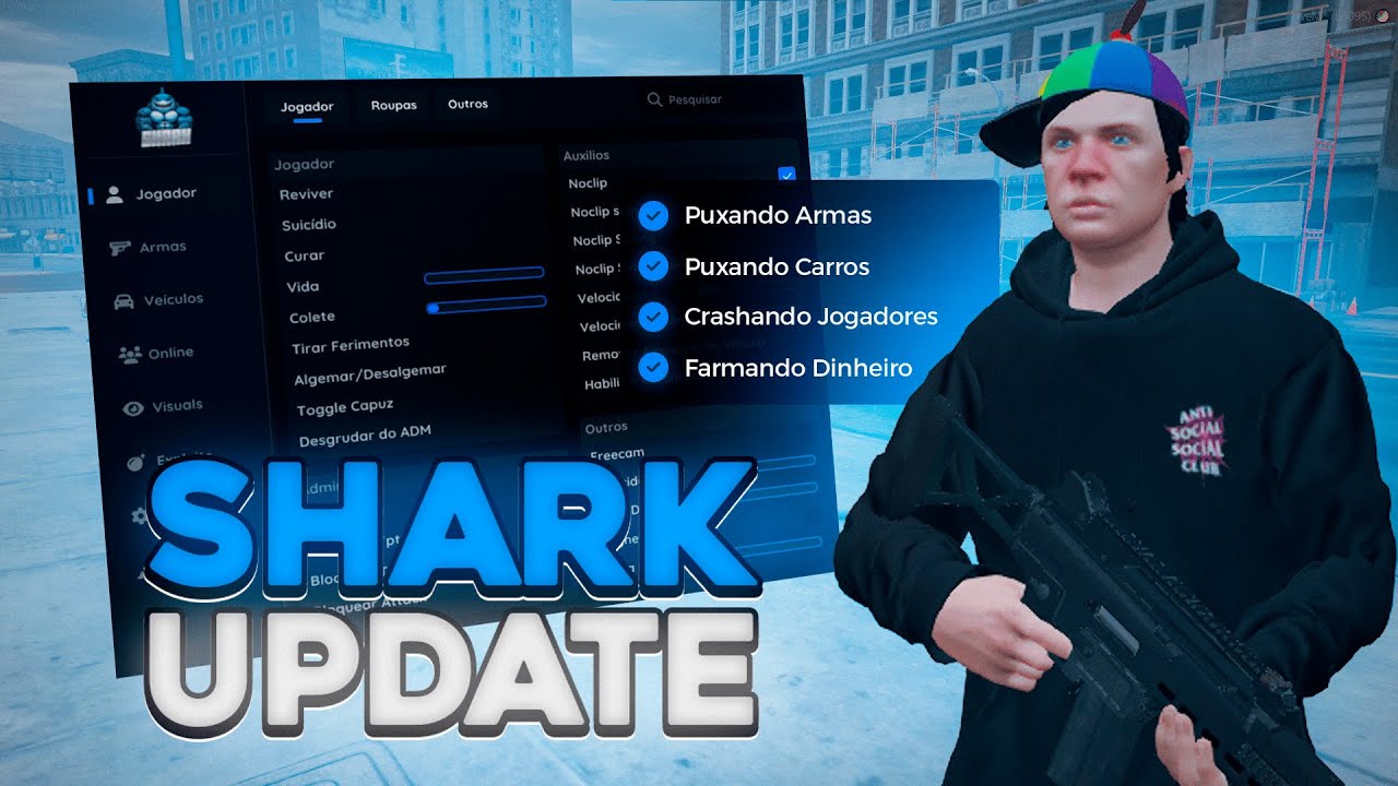 ATUALIZAÇÃO DO MOD MENU CRASHANDO JOGADORES? ( SHARK MENU )