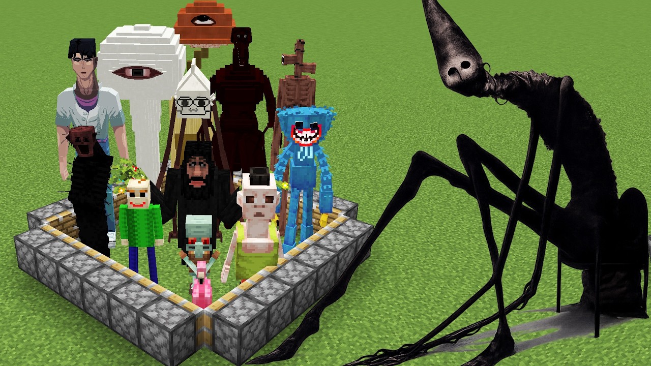 All New mobs from creepypasta and horror together in Minecraft