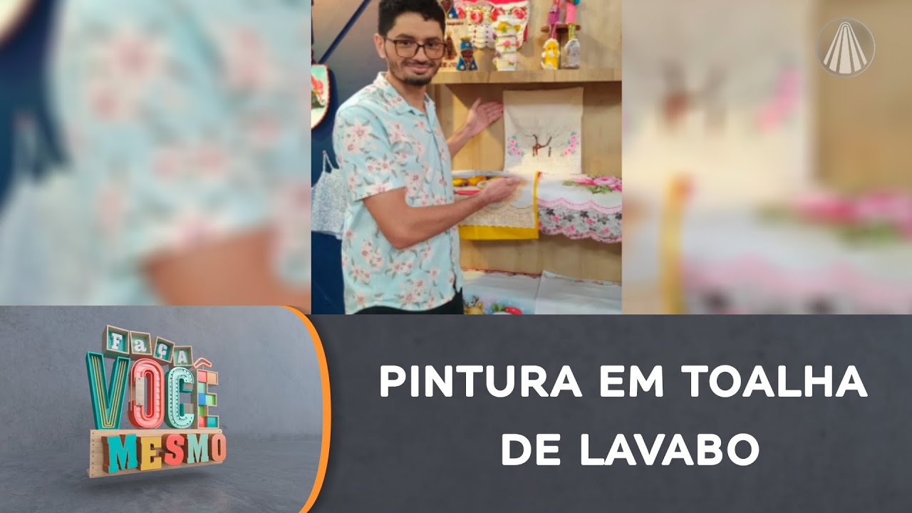 Saiba como pintar uma toalha para embelezar ainda mais o seu lavabo