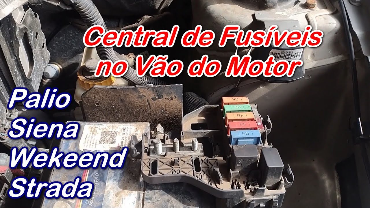 Central de Fusíveis, Palio/ Siena /Wekeend /Strada. #car #eletrica #automobile #batery #dicas