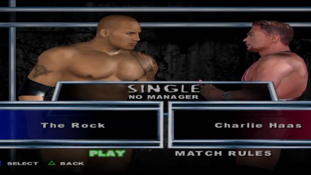 SMACK DOWN PAIN SINGLE THE ROCK VS CHARLIE HAAS