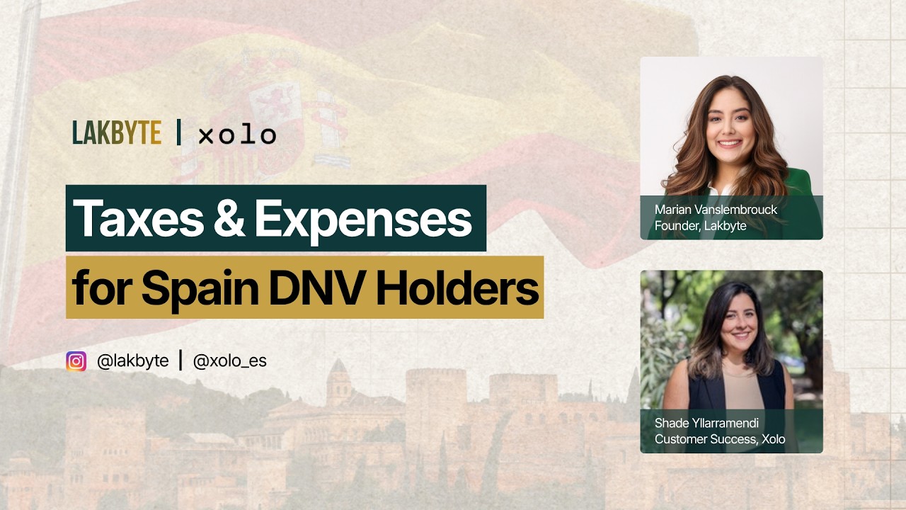 Taxes & Expenses for Spain DNV Holders