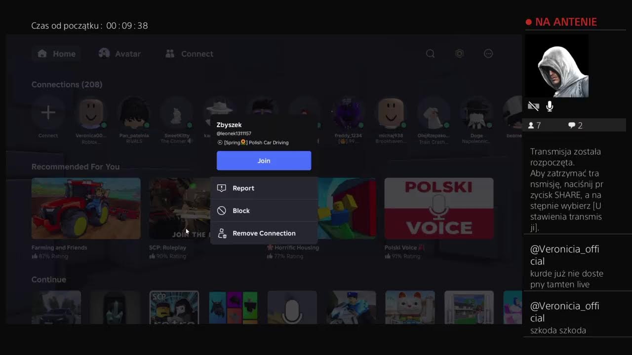 Roblox Luźne granie z widzami