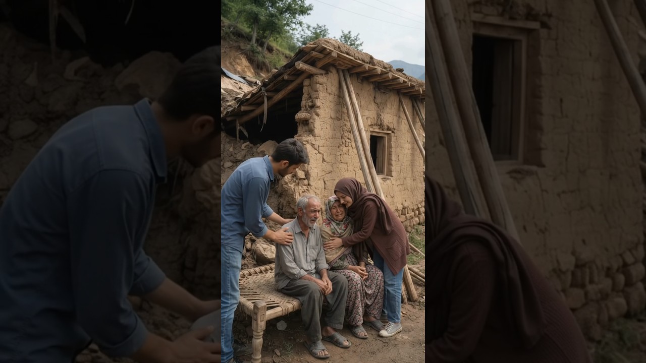 Landslide buried their home &mdash; a kind couple rebuilt it from nothing ⛰️ #Kindness #ASMR #Rebuild
