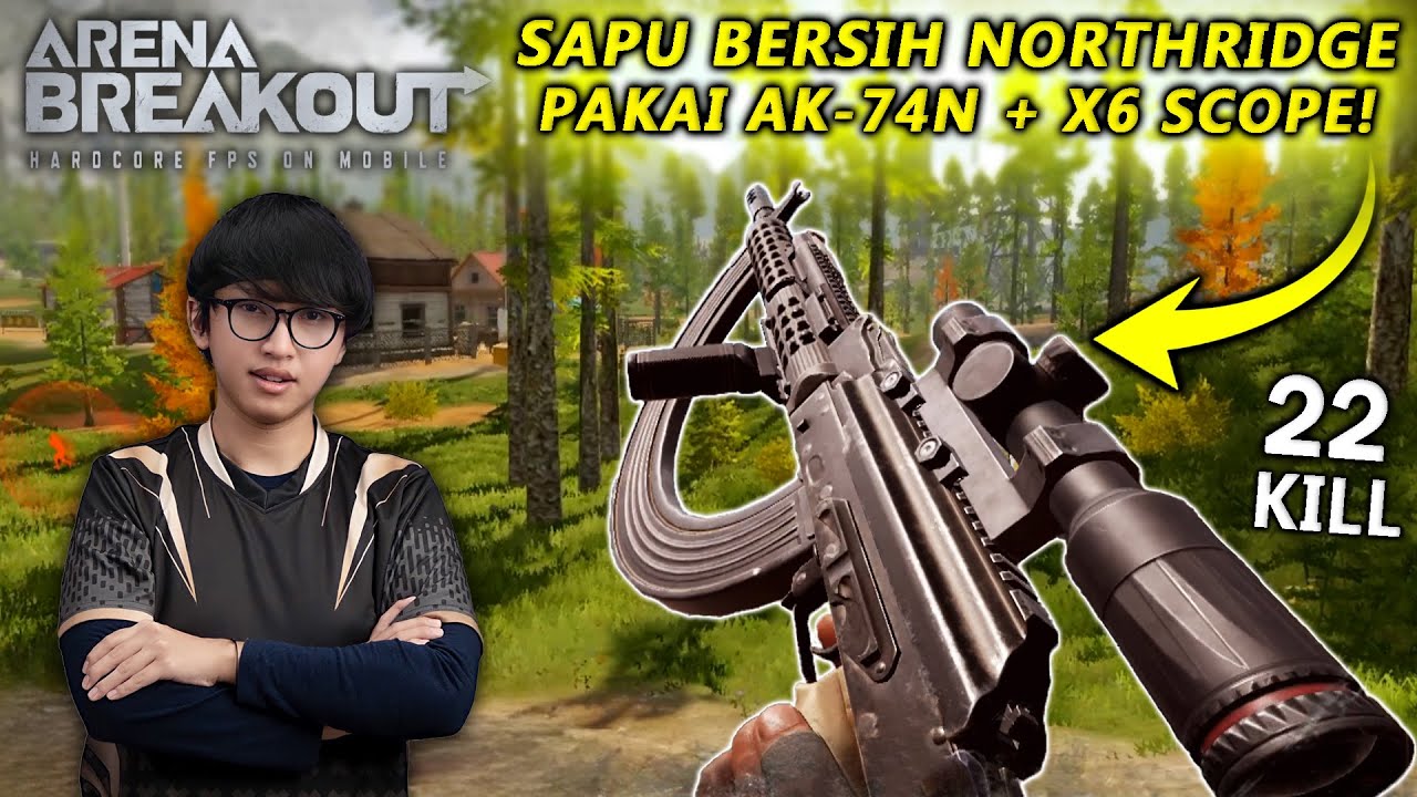 AK-74N + x6 Scope BEST BULD 0 RECOIL! 22 SOLO KILLS GAMEPLAY NORTHRIDGE LOCKDOWN - Arena Breakout