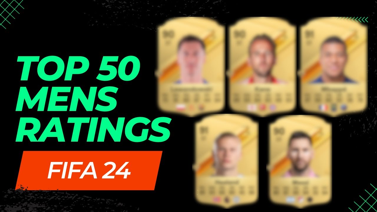 FIFA24 | TOP 50 PLAYER RATINGS (EA SPORTS FC 24)! 🔥 ft. Mbappe, Haaland, Messi, Kane...