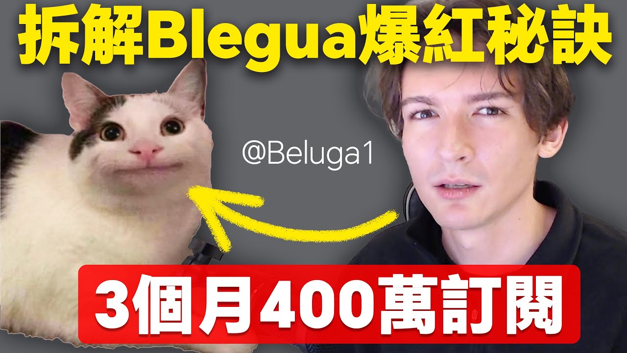 這個男人破解了Youtube算法！揭秘Beluga爆紅秘訣，不露臉貓咪YouTube影片如何在3個月內突破400萬訂閱？