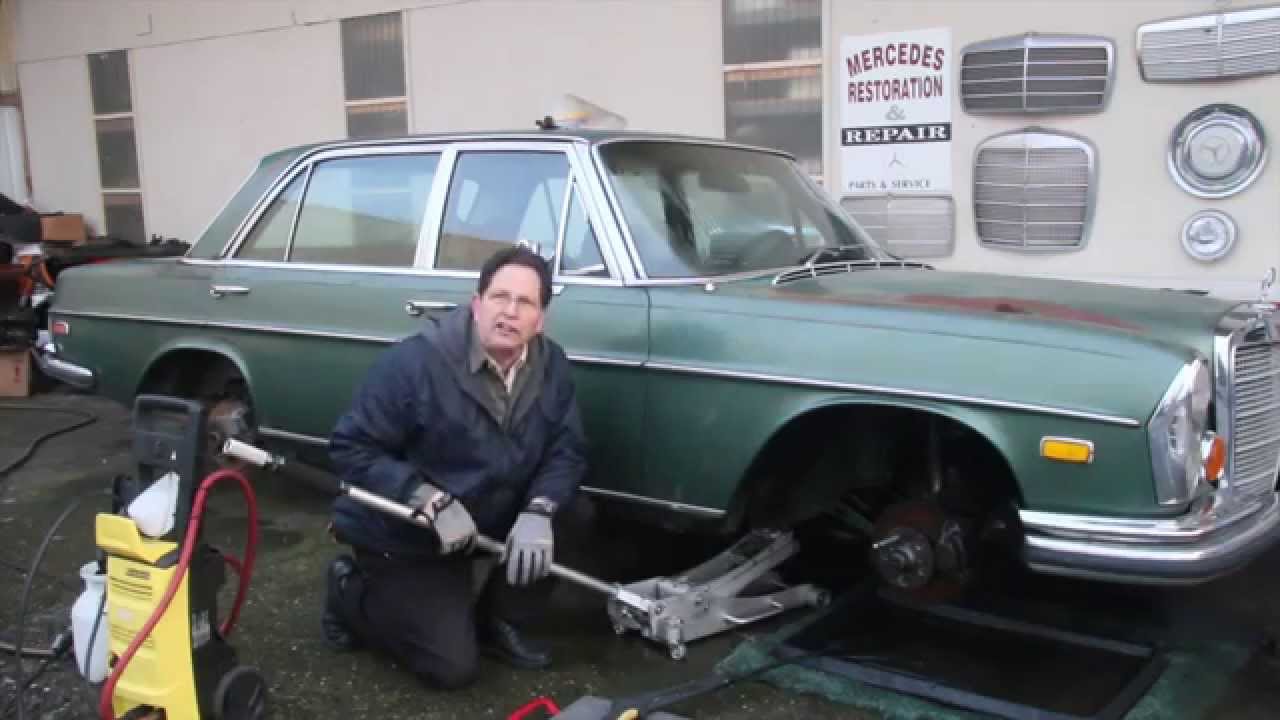 Mercedes 300SEL 6.3 Rescue Part 7: Pressure Washing the Underside w/ Kent Bergsma