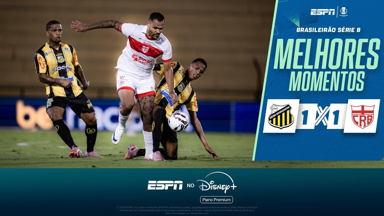 COM GOLA&Ccedil;O NOS ACR&Eacute;SCIMOS, CRB EMPATA COM O NOVORIZONTINO PELA S&Eacute;RIE B | MELHORES MOMENTOS