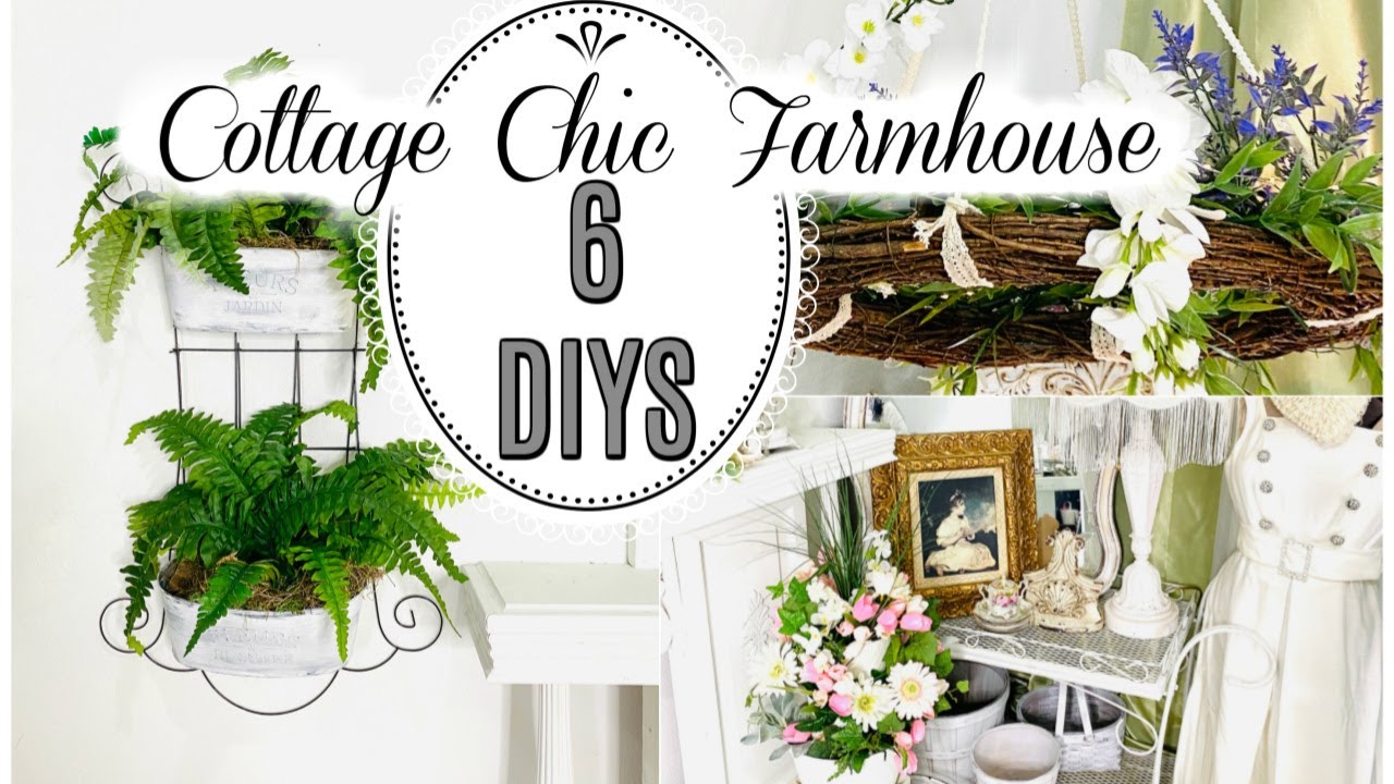 🌿6 DIY DOLLAR TREE ~Cottage Chic Farmhouse~ DECOR CRAFTS🌿Olivia's Romantic Home DIY