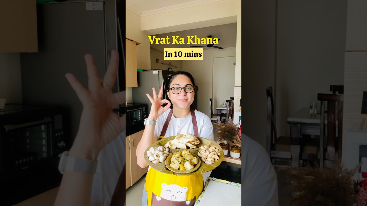 Post simplu Thali | 10 minute Vrat Ka Khana #short #tendințe #post #healthyrecipes