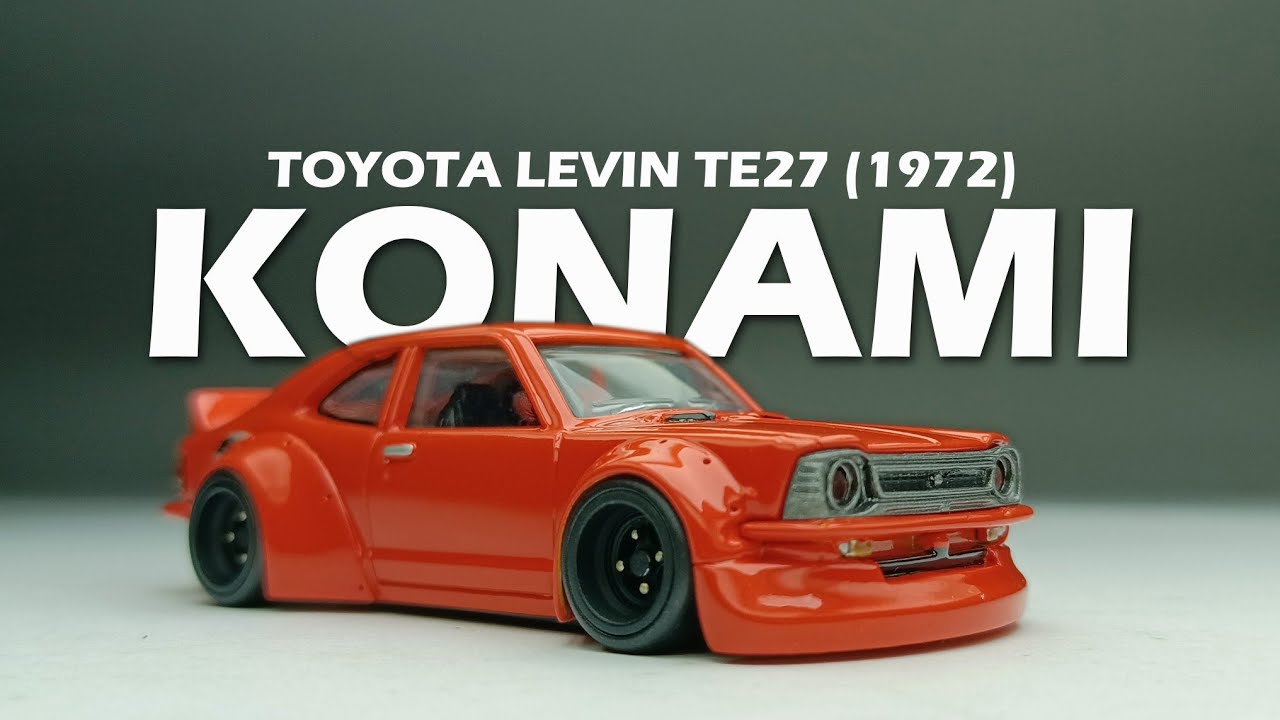 TOYOTA COROLLA LEVIN TE27 (1972) |  KONAMI | 1/64 SCALE | DIECAST CUSTOM