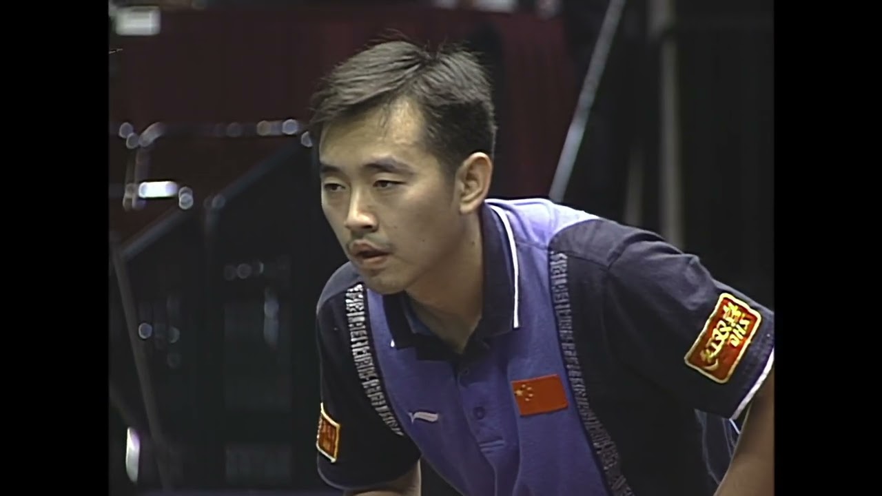 Ma Lin (CHN) v. Kong Linghui (CHN) at the 2002 US Open