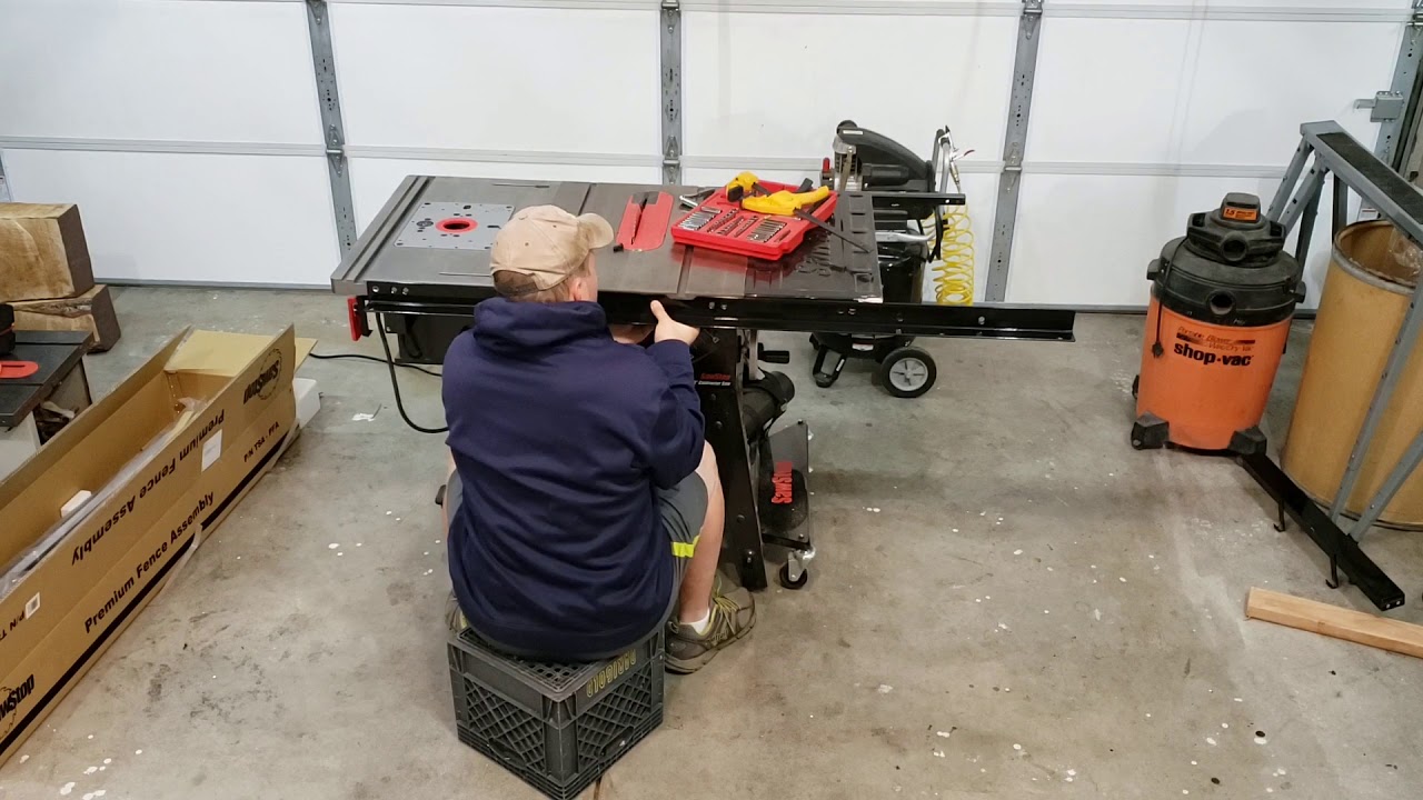 Sawstop premium fence installation