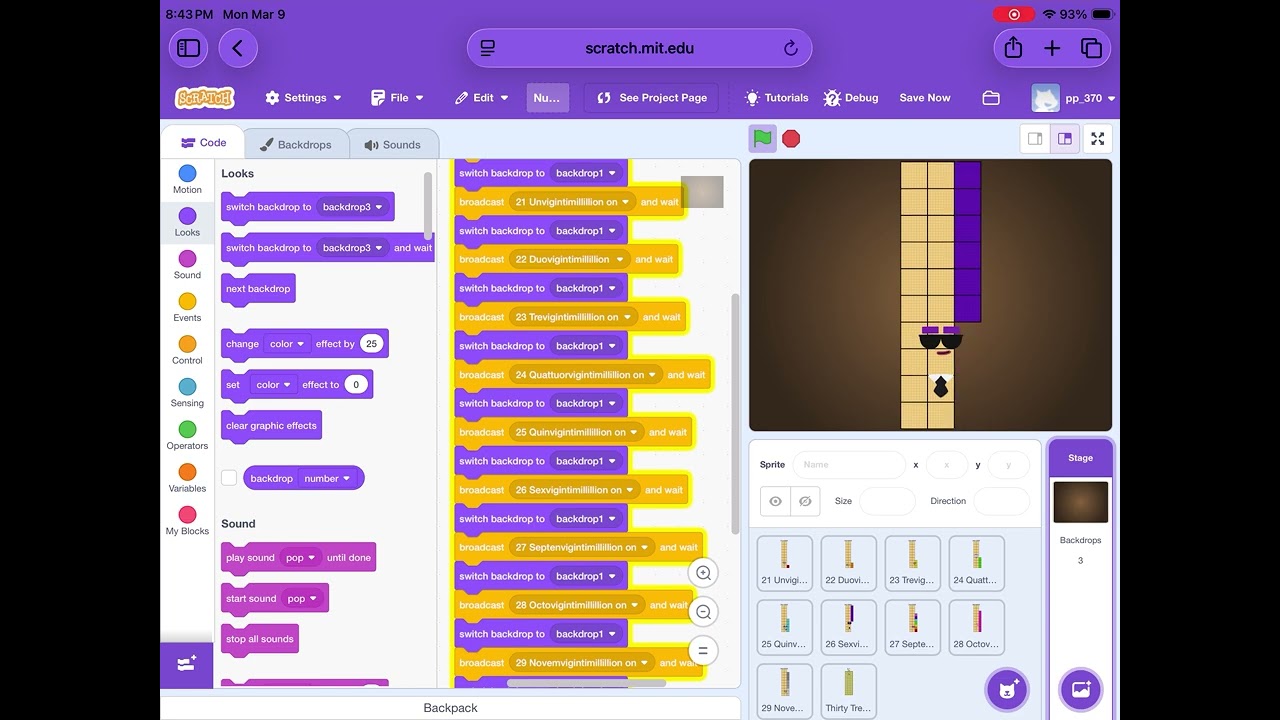 Numberblocks Band ReTrillion Remastered 21 Unvigintimillillion to 30 Tremyrillion