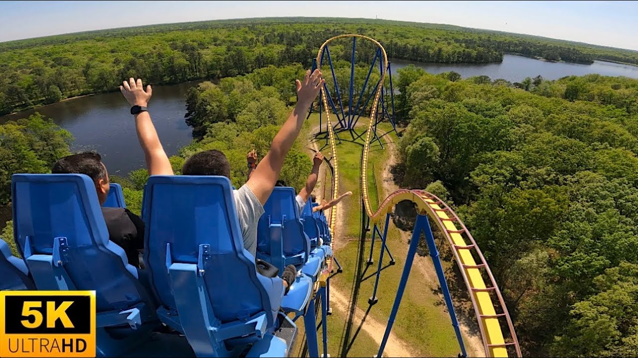 Nitro POV 5K Back Row B&M Hyper Coaster Six Flags Great Adventure Jackson,NJ