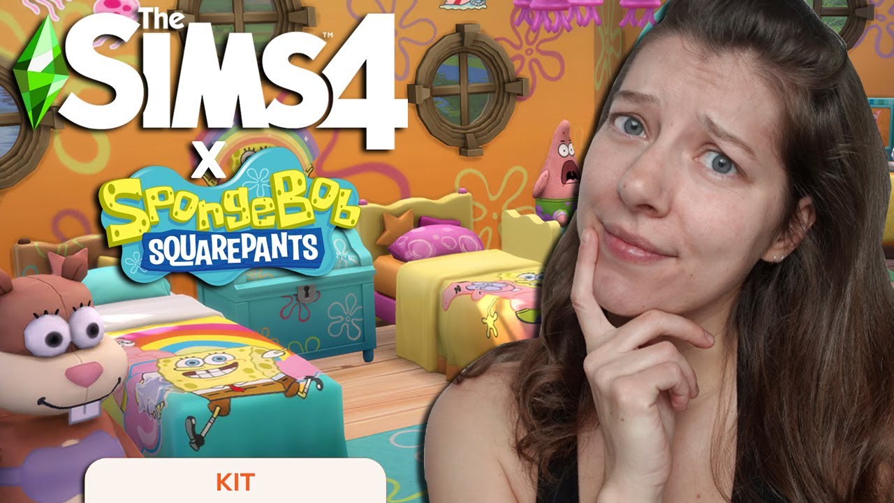 Набор для детской комнаты The Sims 4 Spongebob | Обзор набора Bikini Bottom Bundle | OhcluckGames