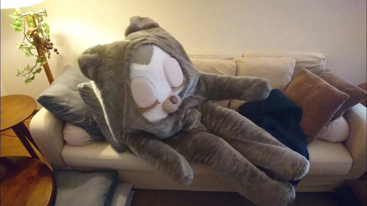 ☝️猫ぐるみを脱ぎ✌️犬ぐるみを脱ぎ👌🐶アンダーウェア●sleepingbook🔖着ぐるみ本の栞