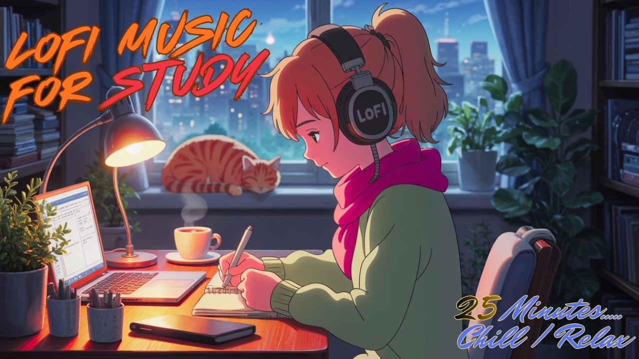 25 Minutes Of🌙Night Relax Lofi Songs To Study \Chill \Relax \Refreshing | Feel Lofi | Lofi Evenings