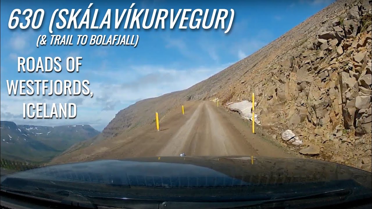 Roads of Westfjords, Iceland: 630 (Skálavíkurvegur), (Bolafjall, Bolungarvík, Skálavík) (07.07.2021)