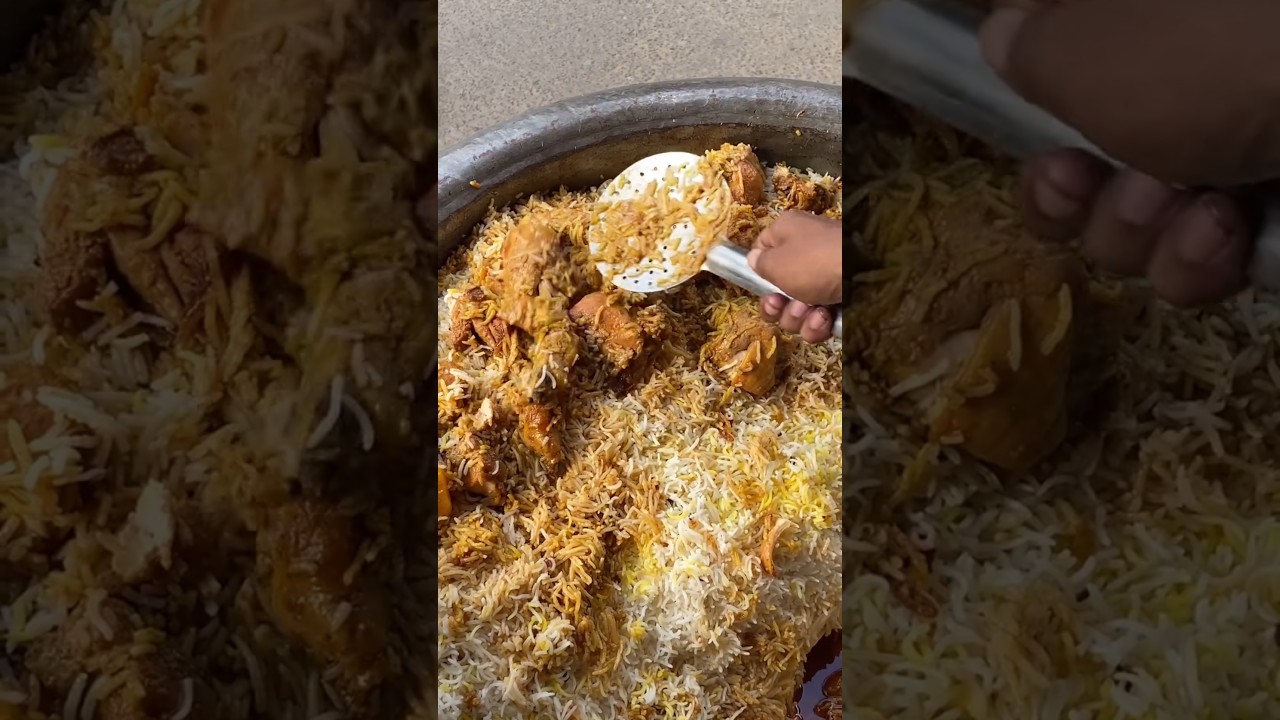 Kolkata&rsquo;s Famous Chicken Biryani &ndash; Street Food Vibes! #chickenbiryani