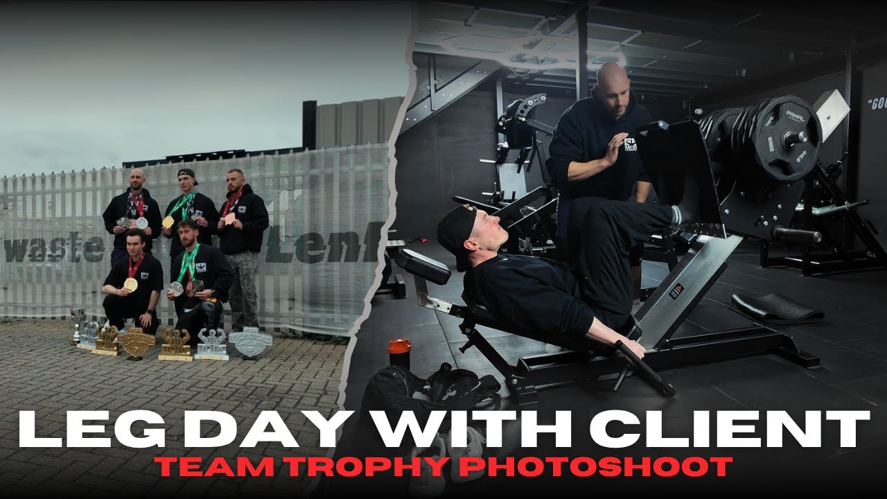Brutal Leg Day & Team Trophy Photoshoot | Behind the Scenes!