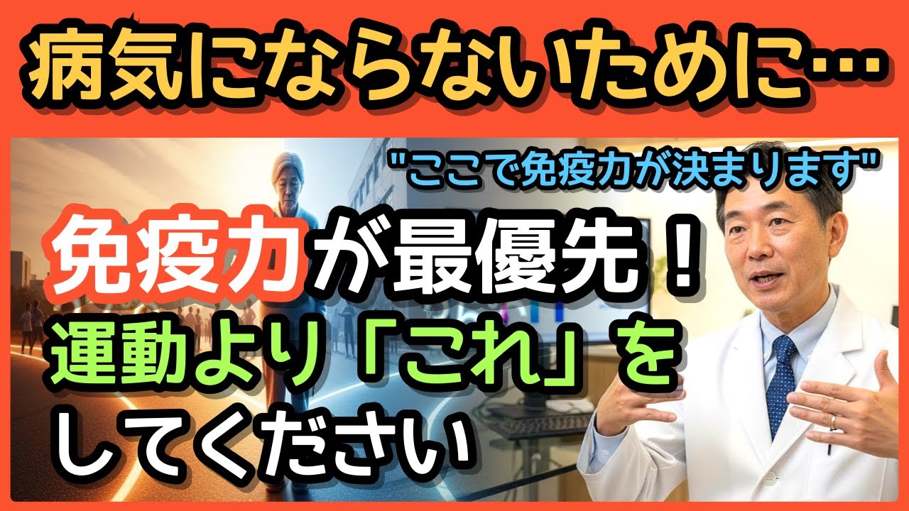 💪免疫力を上げる最高の方法｜ずっと体調が悪い方、全部「これ」が原因です