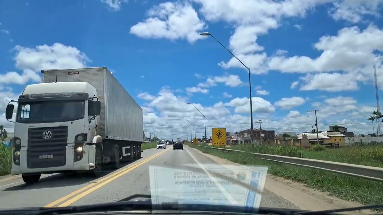 BR 381 - De Sudeste para Nordeste, 1.670 km. Viagem muito boa, carreteiros atentos.