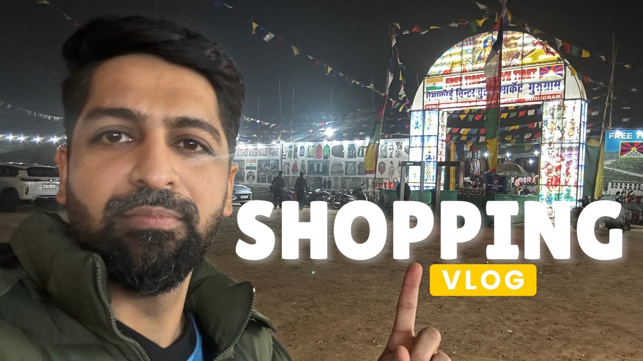 Tibet Market Street Shopping In Gurgaon ❄️🛍️ | New Year Eve Pe Ho Gya Kharcha | Winter Shopping Vlog
