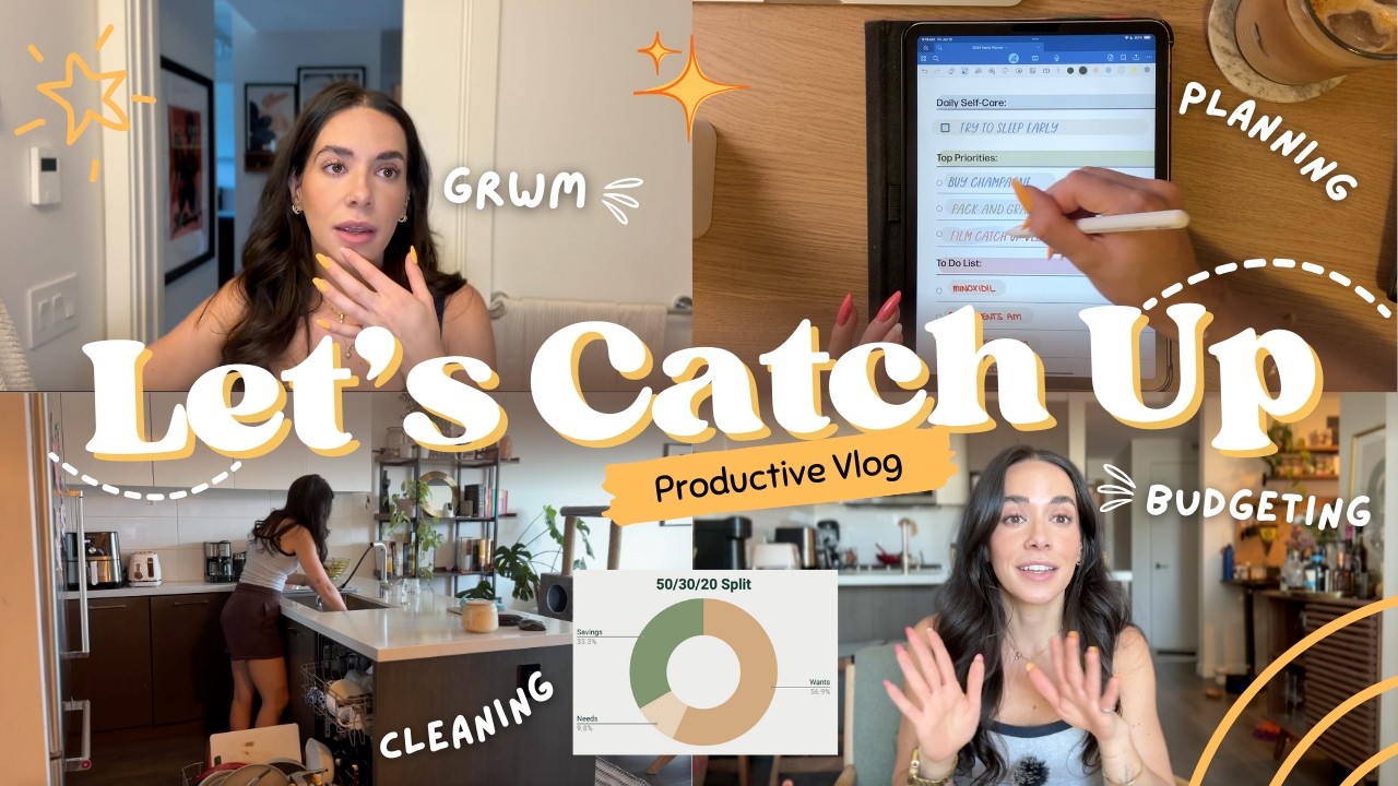 PRODUCTIVE VLOG ✨ July Budget, Digital Planning, GRWM, New Tattoos, Prepping for a Trip